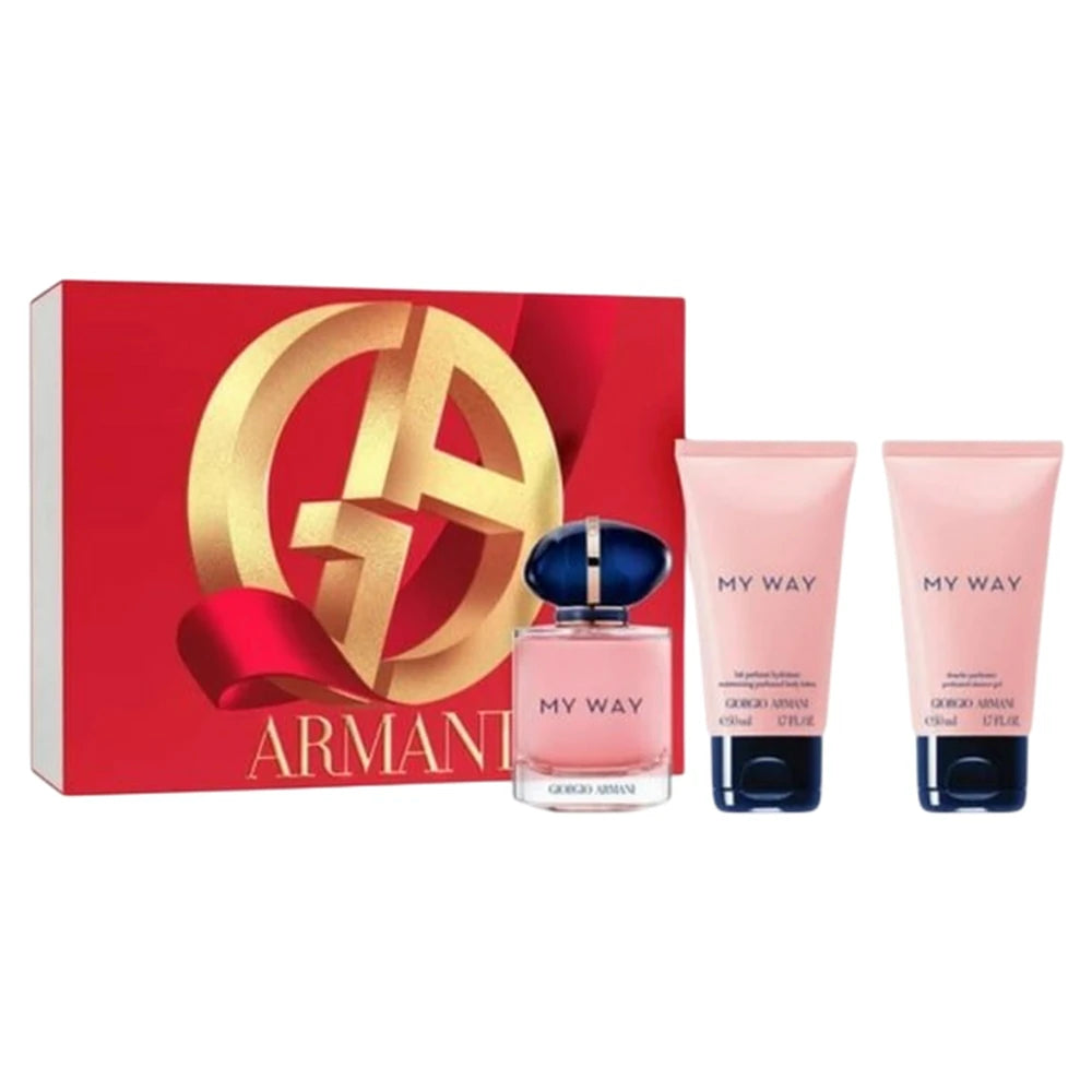 Armani - My Way - darčeková sada 50 ml parfumovaná voda + 50 ml telové mlieko + 50 ml sprchový gel pre ženy